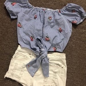 Floral crop top